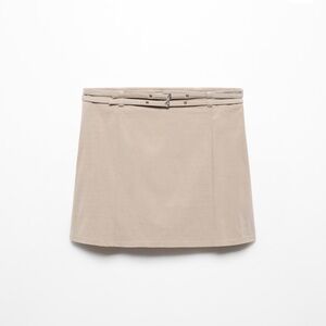 Mango Double Belt Mini Skirt